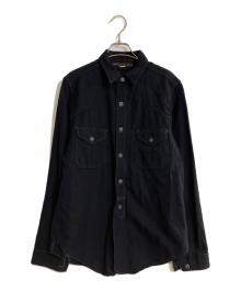 freewheelers（フリーホイーラーズ）の古着「アウトドアスポーツシャツ」｜ブラック