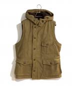 freewheelersフリーホイーラーズ）の古着「“AIR CREW ATTACHED HOOD VEST”/エアクルー アタッチド フードベスト」｜カーキ