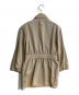 PRADA (プラダ) トライアングルロゴパッチウエストギャザーデニムジャケット ベージュ サイズ:40：40000円