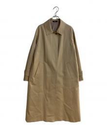 comme ca（コムサ）の古着「コットンダブルクロスストレッチ コート」｜ベージュ
