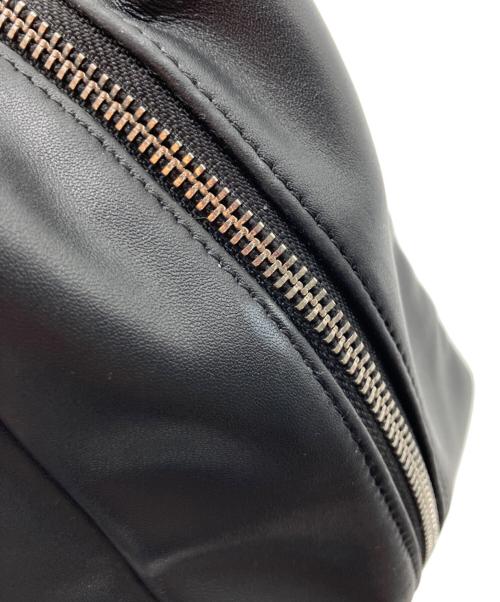 comme ca（コムサ）comme ca (コムサ) レザーボストンバッグ ブラックの古着・服飾アイテム