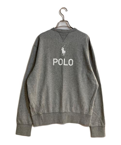 POLO RALPH LAUREN（ポロ・ラルフローレン）POLO RALPH LAUREN (ポロ・ラルフローレン) ポロベアクルーネックスウェット グレー サイズ:Ｌの古着・服飾アイテム
