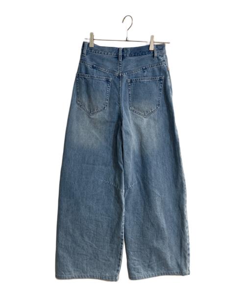 allureville（アルアバイル）allureville (アルアバイル) サイド切替オーバルデニムパンツ インディゴ サイズ:1の古着・服飾アイテム