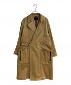 Junhashimotoジュンハシモト）の古着「MAG BUTTON WRAP COAT」｜ベージュ