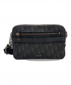 Diorディオール）の古着「SAFARI POUCH OBLIQUE JACQUARD / サファリオブリークショルダーバッグ」｜ブラック