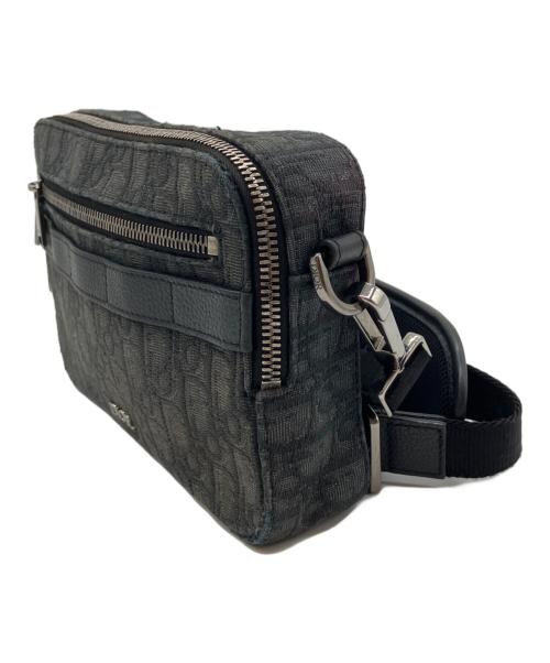 Dior（ディオール）Dior (ディオール) SAFARI POUCH OBLIQUE JACQUARD / サファリオブリークショルダーバッグ ブラックの古着・服飾アイテム
