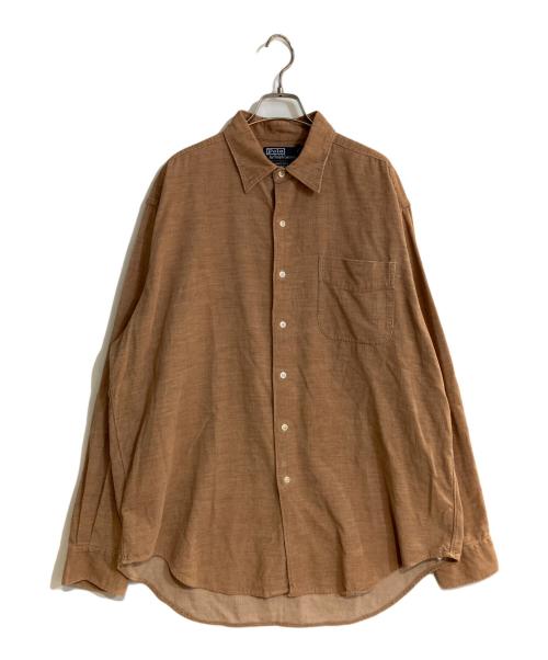 POLO RALPH LAUREN（ポロ・ラルフローレン）POLO RALPH LAUREN (ポロ・ラルフローレン) MARLOWE コーデュロイシャツ ブラウン サイズ:Ｌの古着・服飾アイテム
