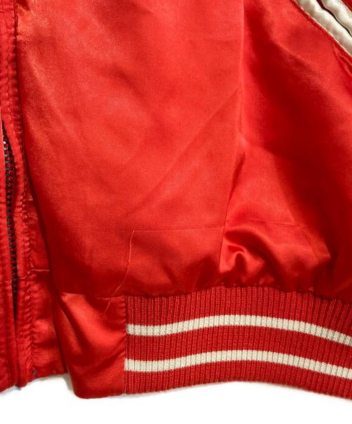 DIESEL（ディーゼル）DIESEL (ディーゼル) J-GAHAN RICAMO BORDADO 1978 リバーシブルスカジャン ブルー×レッド サイズ:Mの古着・服飾アイテム