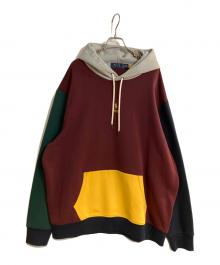 POLO RALPH LAUREN（ポロ・ラルフローレン）の古着「カラーブラックプルオーバーパーカー」｜マルチカラー