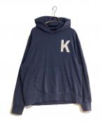 KENZOケンゾー）の古着「LUCKY TIGER' フーディー/ラッキータイガー」｜ネイビー