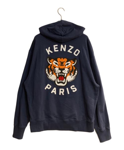KENZO（ケンゾー）KENZO (ケンゾー) LUCKY TIGER' フーディー/ラッキータイガー ネイビー サイズ:Ｌの古着・服飾アイテム