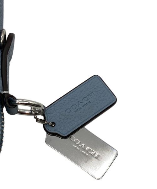COACH（コーチ）COACH (コーチ) サリバン クロスボディ シグネチャー シャンブレー スカイブルーの古着・服飾アイテム