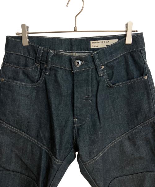 G-STAR RAW（ジースターロゥ）G-STAR RAW (ジースターロゥ) Biker Patched Slim Jeans/バイカー・パッチド・スリム・ジーンズ インディゴ サイズ:W30×L30の古着・服飾アイテム