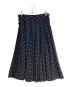 tricot COMME des GARCONS (トリココムデギャルソン) サイドラインドットプリーツスカート ネイビー サイズ:S：13000円