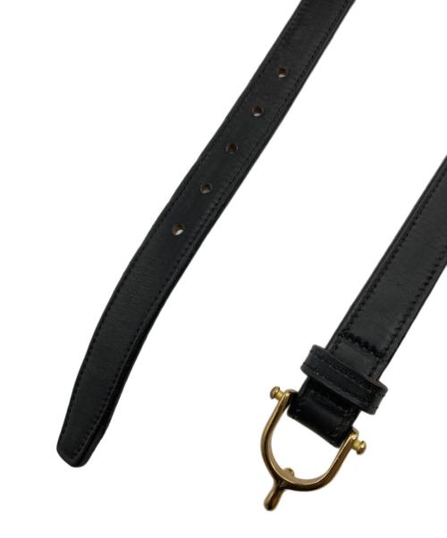TORY LEATHER（トリーレザー）TORY LEATHER (トリーレザー) レザーベルト ブラックの古着・服飾アイテム