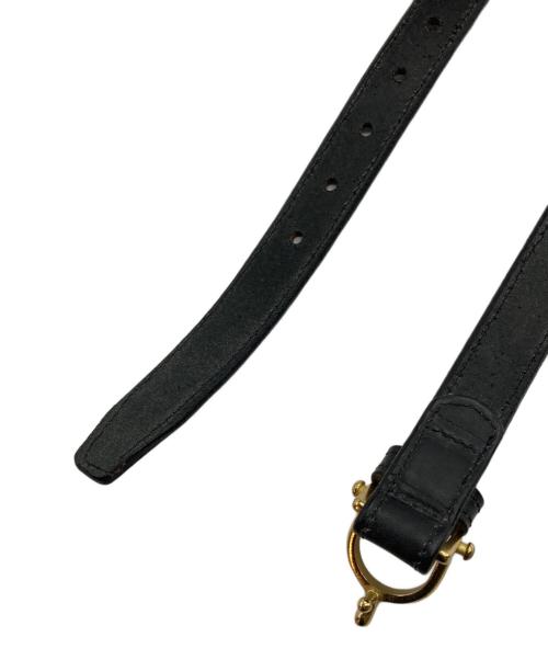 TORY LEATHER（トリーレザー）TORY LEATHER (トリーレザー) レザーベルト ブラックの古着・服飾アイテム