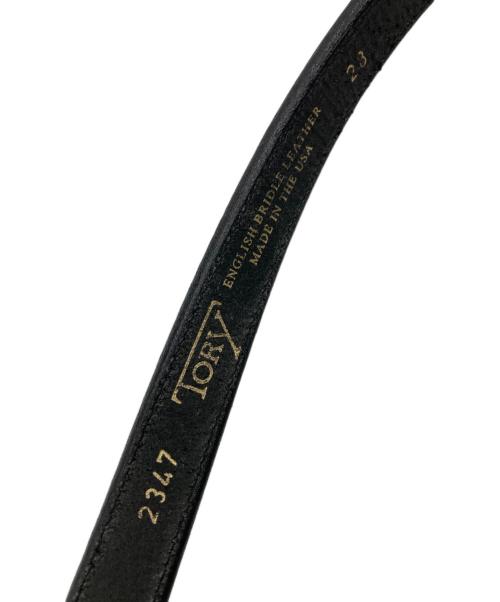 TORY LEATHER（トリーレザー）TORY LEATHER (トリーレザー) レザーベルト ブラックの古着・服飾アイテム