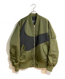 NIKE（ナイキ）の古着「AS M NSW SYNFL SWOOSH BOMBER/エーエス メンズ ナイキスポーツウェア シンセティックフィル スウッシュ ボンバー」｜グリーン