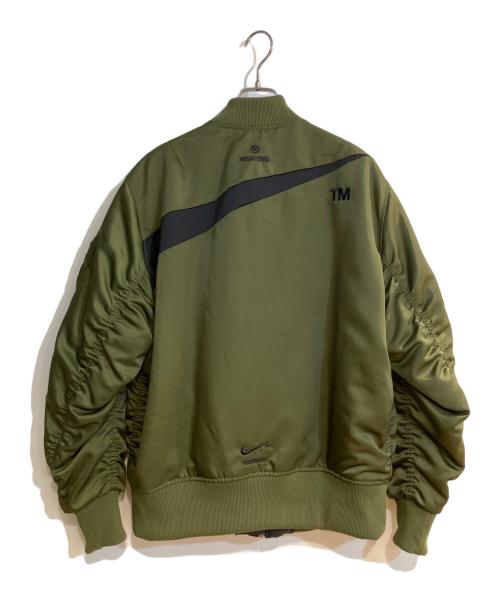 NIKE（ナイキ）NIKE (ナイキ) AS M NSW SYNFL SWOOSH BOMBER/エーエス メンズ ナイキスポーツウェア シンセティックフィル スウッシュ ボンバー グリーン サイズ:XLの古着・服飾アイテム