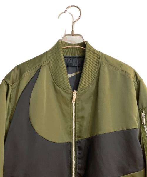 NIKE（ナイキ）NIKE (ナイキ) AS M NSW SYNFL SWOOSH BOMBER/エーエス メンズ ナイキスポーツウェア シンセティックフィル スウッシュ ボンバー グリーン サイズ:XLの古着・服飾アイテム