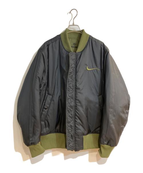 NIKE（ナイキ）NIKE (ナイキ) AS M NSW SYNFL SWOOSH BOMBER/エーエス メンズ ナイキスポーツウェア シンセティックフィル スウッシュ ボンバー グリーン サイズ:XLの古着・服飾アイテム