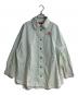 Vivienne Westwood RED LABEL（ヴィヴィアンウエストウッドレッドレーベル）の古着「オーブ刺繍ラウンドカラークロップドシャツ」｜スカイブルー