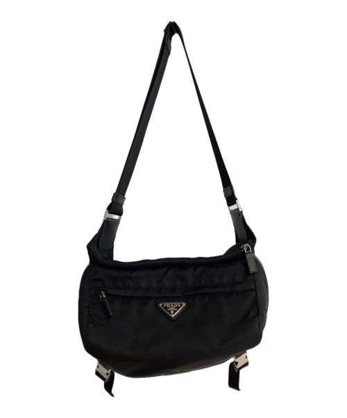 PRADA（プラダ）PRADA (プラダ) メッセンジャーバッグ ブラックの古着・服飾アイテム