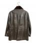 HUGO BOSS (ヒューゴ ボス) ファーカラーラムレザーコート ブラック サイズ:46：25000円