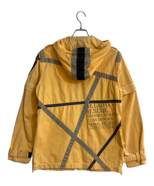 AVIREX（アヴィレックス）AVIREX (アヴィレックス) マルチギミックミリタリージャケット イエロー サイズ:Mの古着・服飾アイテム