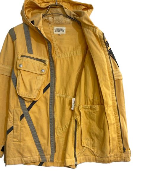 AVIREX（アヴィレックス）AVIREX (アヴィレックス) マルチギミックミリタリージャケット イエロー サイズ:Mの古着・服飾アイテム