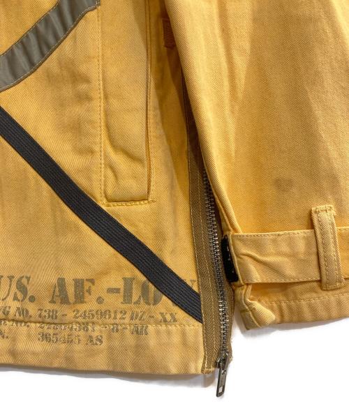 AVIREX（アヴィレックス）AVIREX (アヴィレックス) マルチギミックミリタリージャケット イエロー サイズ:Mの古着・服飾アイテム