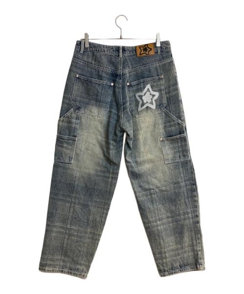 starteam（スターチーム）STARTEAM (スターチーム) チェックデニムペインターパンツ インディゴ サイズ:W32の古着・服飾アイテム