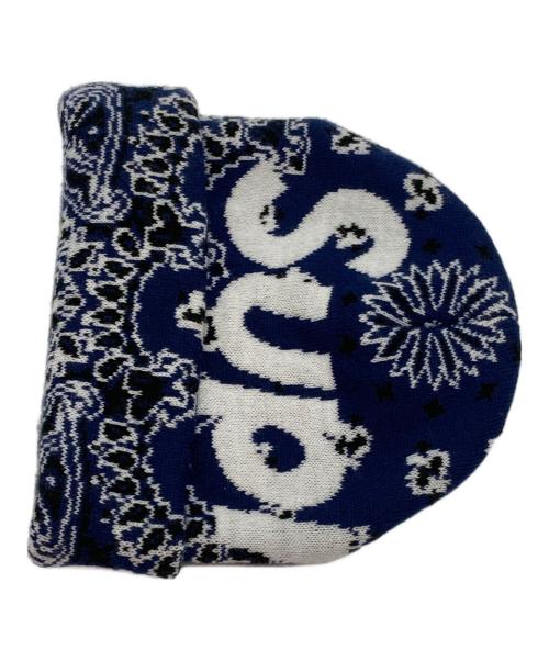 SUPREME（シュプリーム）Supreme (シュプリーム) Bandana Big Logo Beanie/バンダナビッグロゴビーニー ネイビーの古着・服飾アイテム