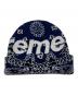Supreme (シュプリーム) Bandana Big Logo Beanie/バンダナビッグロゴビーニー ネイビー：8000円