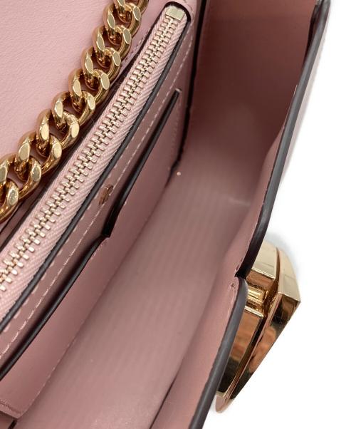 Kate Spade（ケイトスペード）Kate Spade (ケイトスペード) ニコラファーツイストロックショルダーバッグ ピンクの古着・服飾アイテム