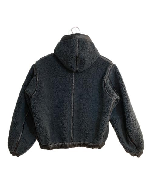 JOURNAL STANDARD relume（ジャーナルスタンダード レリューム）JOURNAL STANDARD relume (ジャーナルスタンダード レリューム) フェイクムートン リバーシブル フーディ ブルゾン ブラック サイズ:Mの古着・服飾アイテム