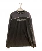 PALACEパレス）の古着「Mesh Panel Longsleeve "Slate"/メッシュ パネル ロングスリーブ スレート」｜グレー