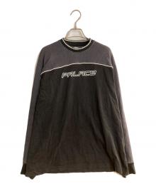 PALACE（パレス）の古着「Mesh Panel Longsleeve "Slate"/メッシュ パネル ロングスリーブ スレート」｜グレー
