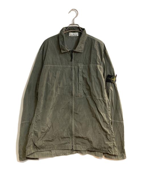 STONE ISLAND（ストーンアイランド）STONE ISLAND (ストーンアイランド) NYLON METAL IN ECONYL OVERSHIRT/ナイロンメタル イン エコニール オーバーシャツ グリーン サイズ:XXLの古着・服飾アイテム