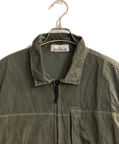 STONE ISLAND（ストーンアイランド）STONE ISLAND (ストーンアイランド) NYLON METAL IN ECONYL OVERSHIRT/ナイロンメタル イン エコニール オーバーシャツ グリーン サイズ:XXLの古着・服飾アイテム