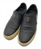 CHROME HEARTSクロムハーツ）の古着「CH SLIP BLACK CALF RUBBER  / CH スリッポン」｜ブラック