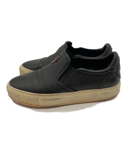 CHROME HEARTS（クロムハーツ）CHROME HEARTS (クロムハーツ) CH SLIP BLACK CALF RUBBER  / CH スリッポン ブラック サイズ:38の古着・服飾アイテム