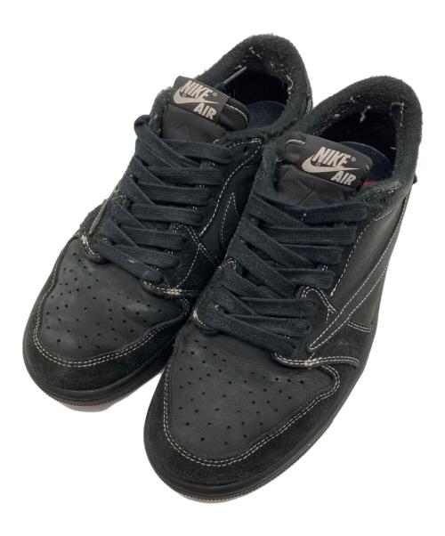NIKE（ナイキ）NIKE (ナイキ) TRAVIS SCOTT (トラヴィススコット) AIR JORDAN 1 LOW OG SP BLACK PHANTOM ブラック サイズ:26の古着・服飾アイテム