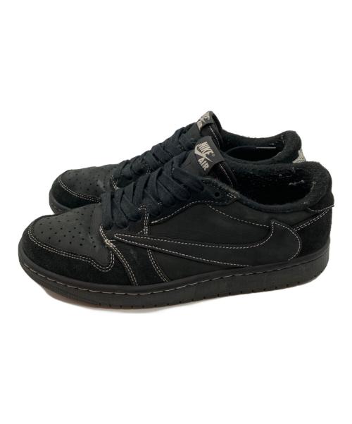 NIKE（ナイキ）NIKE (ナイキ) TRAVIS SCOTT (トラヴィススコット) AIR JORDAN 1 LOW OG SP BLACK PHANTOM ブラック サイズ:26の古着・服飾アイテム