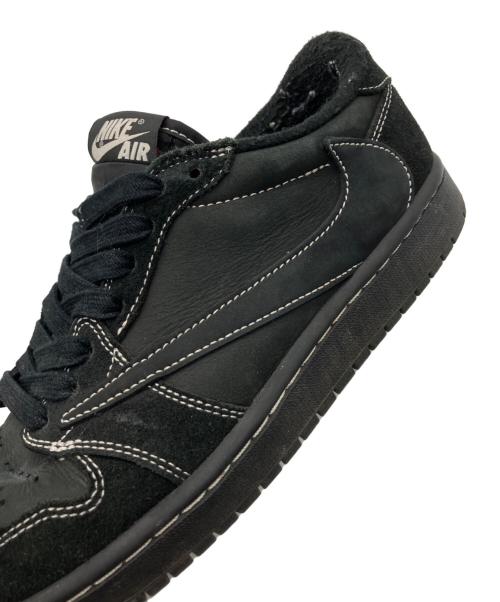 NIKE（ナイキ）NIKE (ナイキ) TRAVIS SCOTT (トラヴィススコット) AIR JORDAN 1 LOW OG SP BLACK PHANTOM ブラック サイズ:26の古着・服飾アイテム