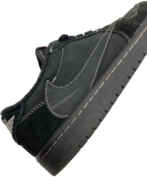 NIKE（ナイキ）NIKE (ナイキ) TRAVIS SCOTT (トラヴィススコット) AIR JORDAN 1 LOW OG SP BLACK PHANTOM ブラック サイズ:26の古着・服飾アイテム