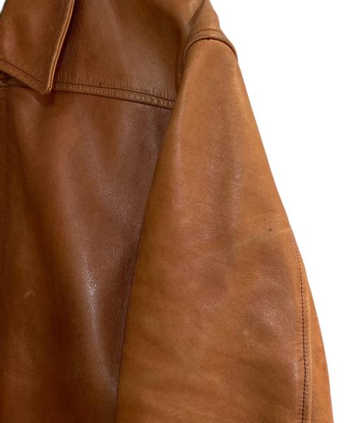 HAROLD'S GEAR（ハロルズギア）HAROLD'S GEAR (ハロルズギア) ホースハイドレザーカーコート ブラウン サイズ:Ｌの古着・服飾アイテム