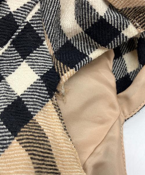 BURBERRY BLUE LABEL（バーバリー ブルー レーベル）BURBERRY BLUE LABEL (バーバリー ブルー レーベル) ノバチェックフレンチスリーブワンピース ブラウン サイズ:36の古着・服飾アイテム