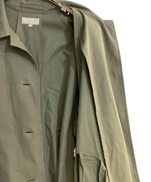 MARGARET HOWELL（マーガレットハウエル）MARGARET HOWELL (マーガレットハウエル) MATT COTTON TWILL ステンカラーコート/マット コットン ツイル  グリーン サイズ:1の古着・服飾アイテム