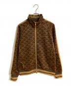 A BATHING APEアベイシングエイプ）の古着「COLLEGE MONOGRAM LOGO TRACK JACKET」｜ブラウン